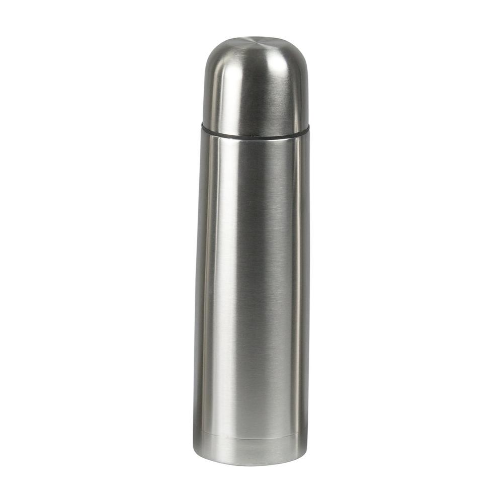 Home Basics 25 36 Oz Stainless Steel Bullet Flask Vf00344 The Stainless Steel Bullet Flask Vf00344 The Home Depot