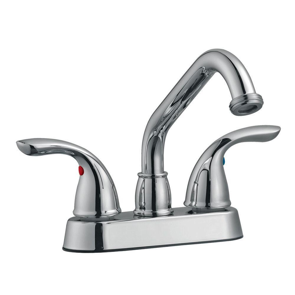 Design House Ashland 2 Handle Laundry Faucet In Polished Chrome 525139   Polished Chrome Design House Utility Sink Faucets 525139 64 1000 