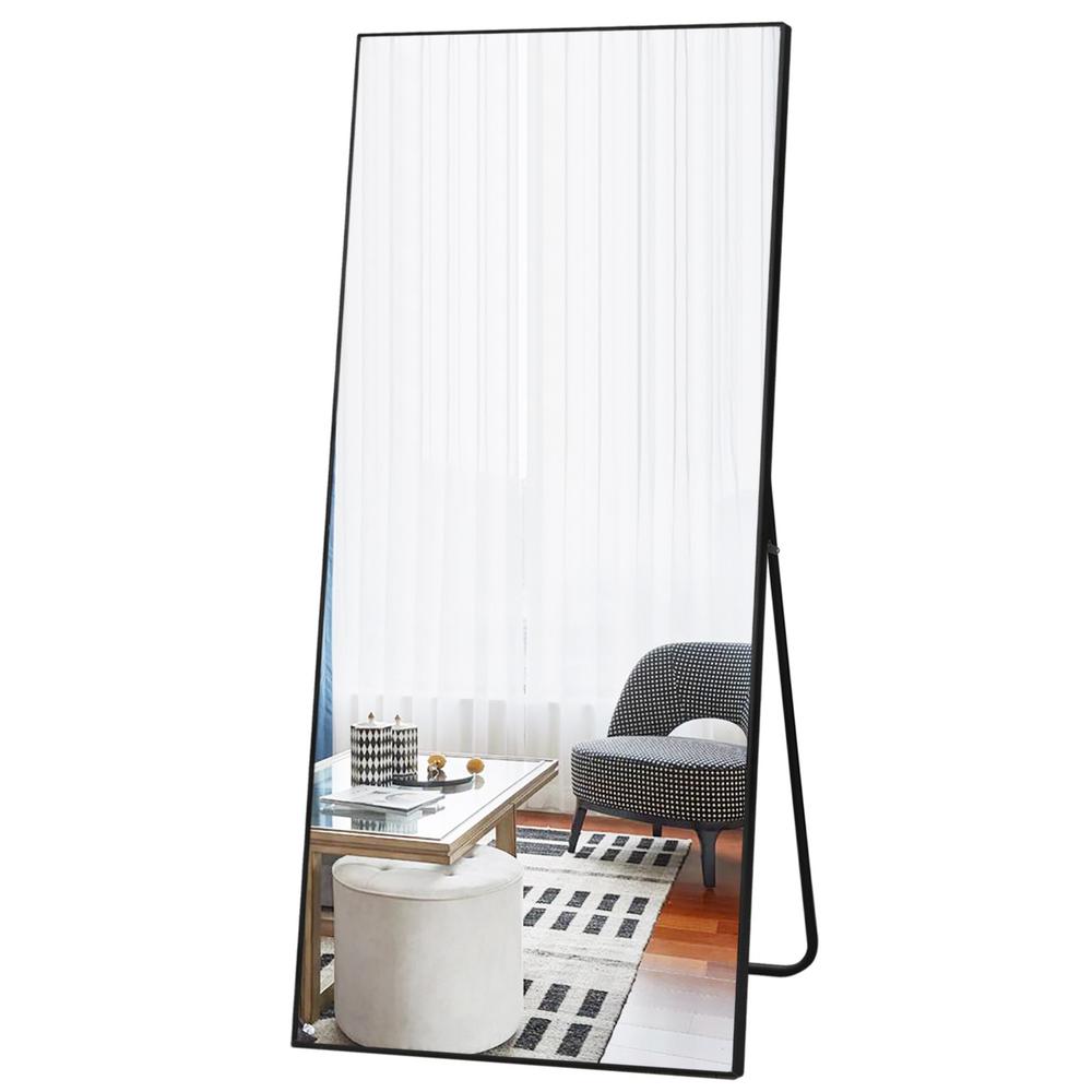 PexFix 71 in. x 32 in. Modern Rectangle Shape Metal Framed Black