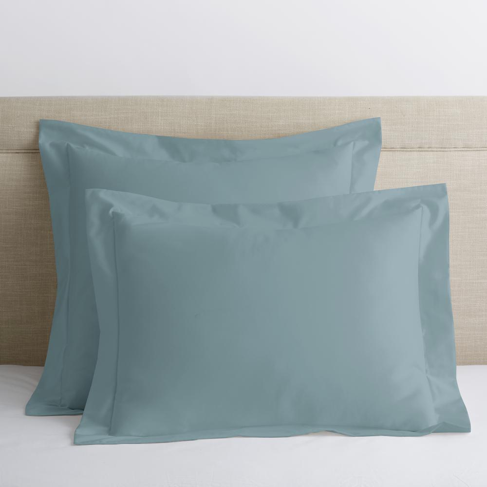 Threadmill Home Linen 600 Thread Count 100/% Cotton Pillow Cases Solid Sateen Set of 2 Cotton Pillowcases Standard Size Sage Luxury Soft and Smooth