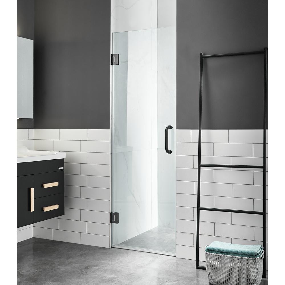 ANZZI Fellow Series 24 in. x 72 in. Frameless Hinged ...
