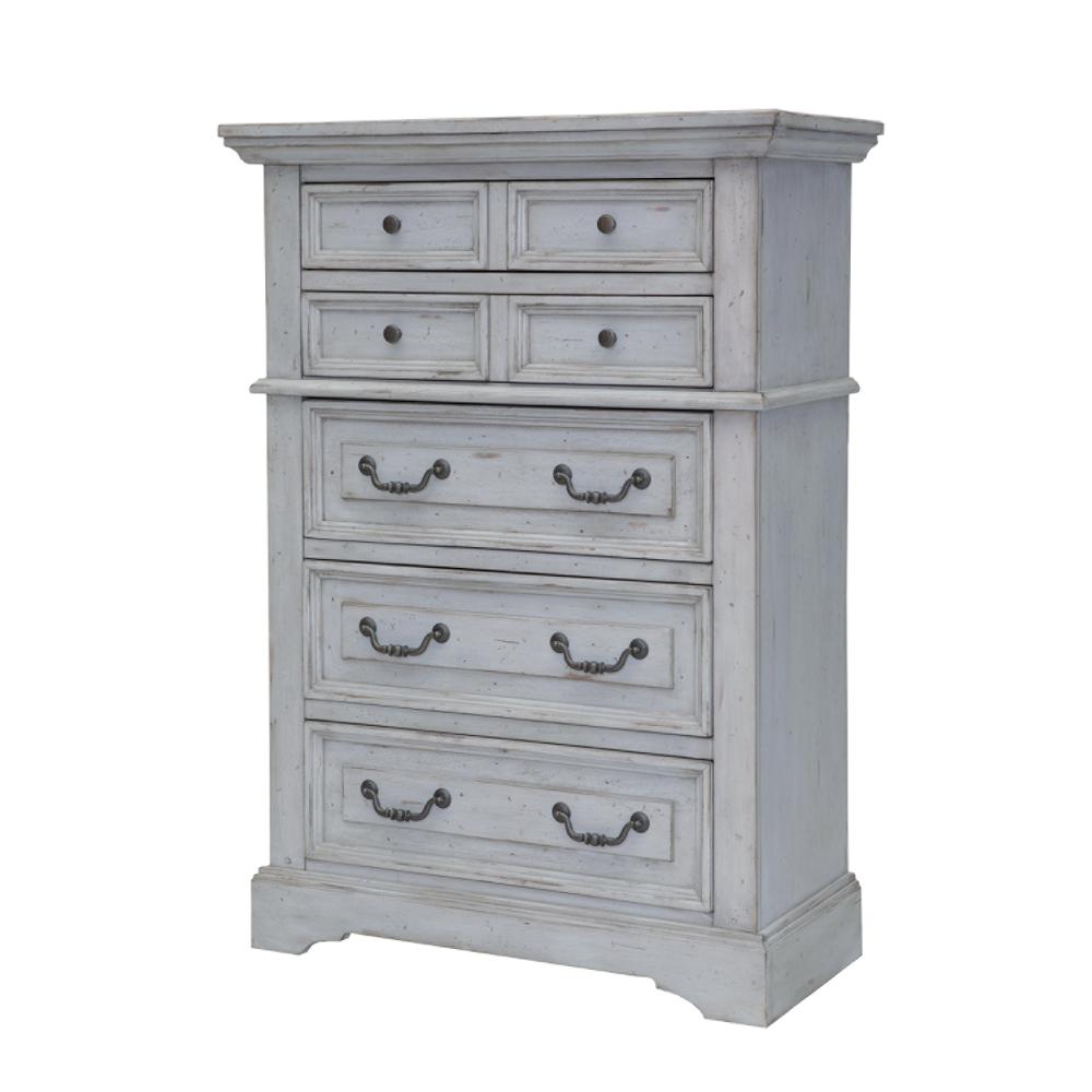 Dressers Chests Bedroom Furniture The Home Depot Stonebrook 5 Drawer Antique Grey Chest