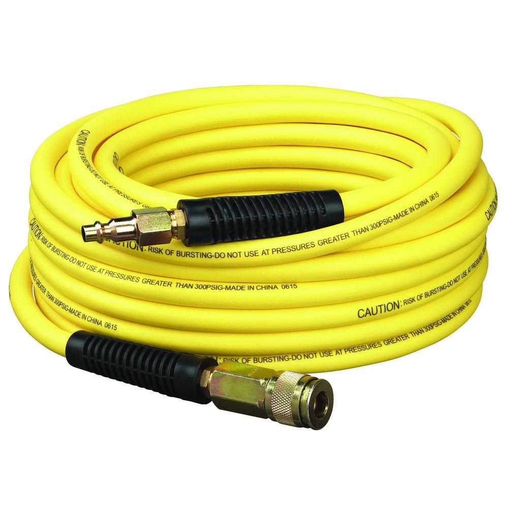 3//8/" X 25/' Rubber Air Hose Craftsman and 4 pc Connector Kit 50 15 20