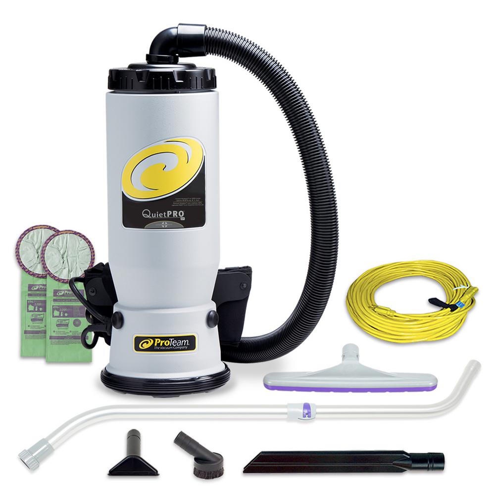 ProTeam QuietPro BP 6Qt. Backpack Vacuum Cleaner with Xover Multi