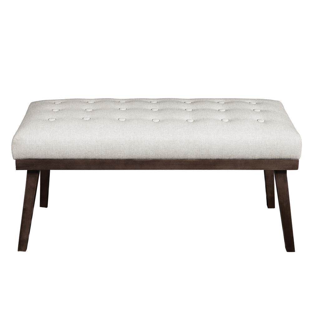 Homefare Mid Century Modern White Tufted Bench Ds D234 608 The Home Depot,Keeping Up With The Joneses Full Movie