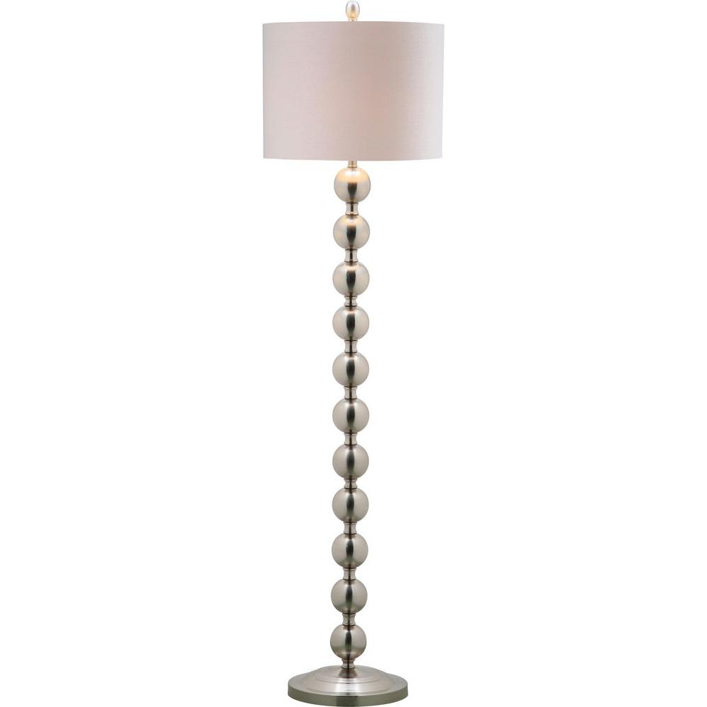 white ball floor lamp