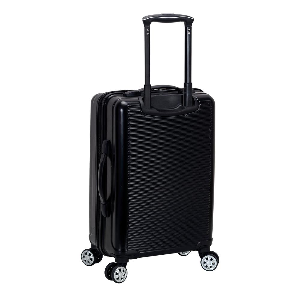 Rockland Polycarbonate Luggage Set (3-Piece) F237-BLACK - The Home Depot