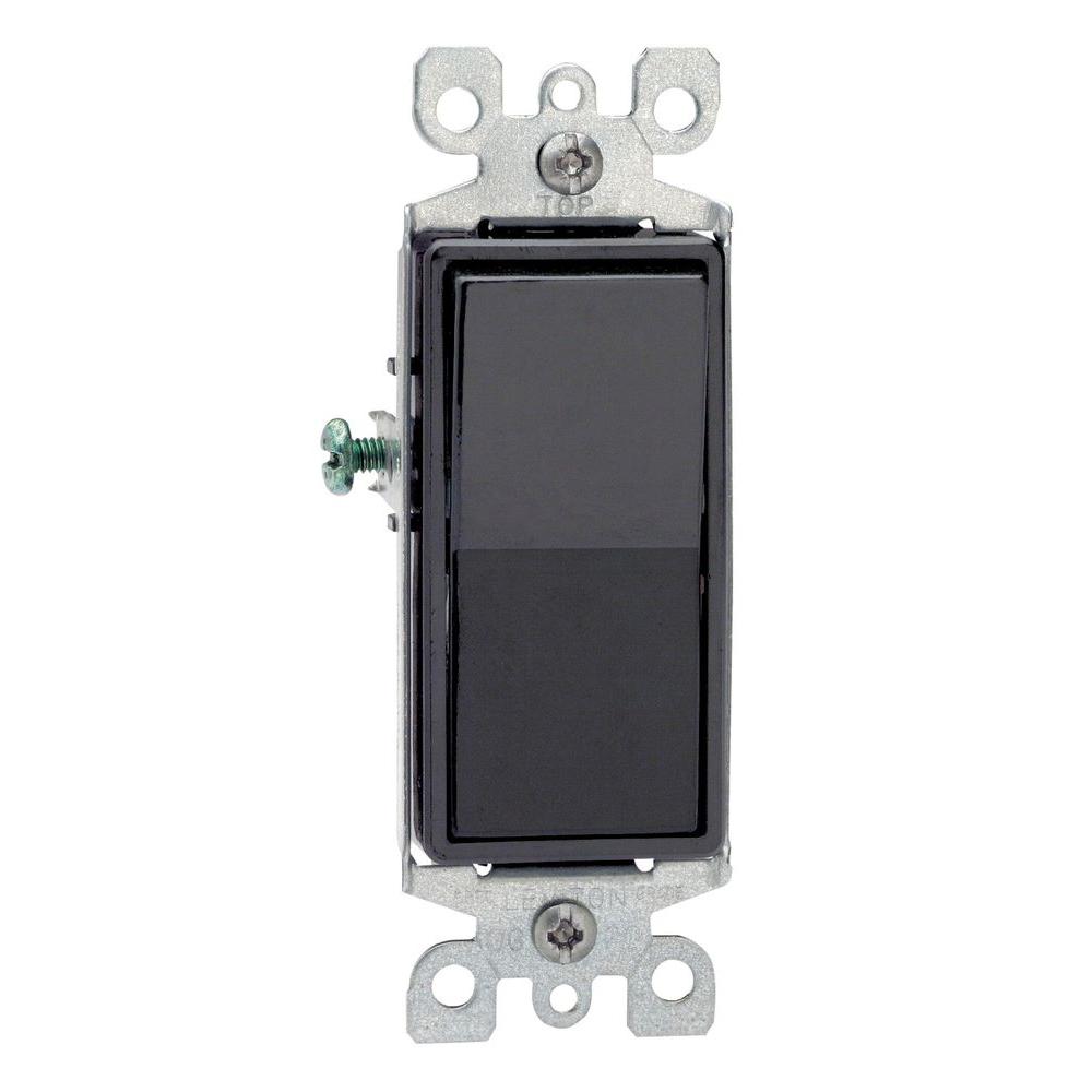 Leviton Decora 15 Amp 3-Way Switch, Black (15-Pack) by Leviton