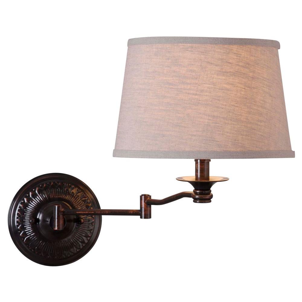 copper swing arm wall lamp