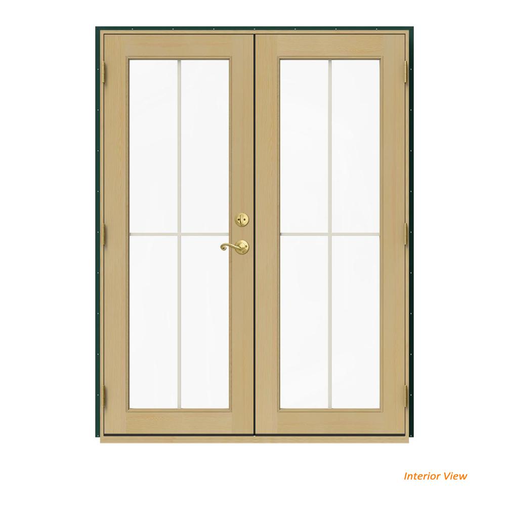 Andersen 59 In X 80 In 400 Series Frenchwood Forest Green Left