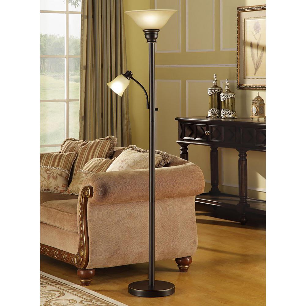 torchiere with reading lamp