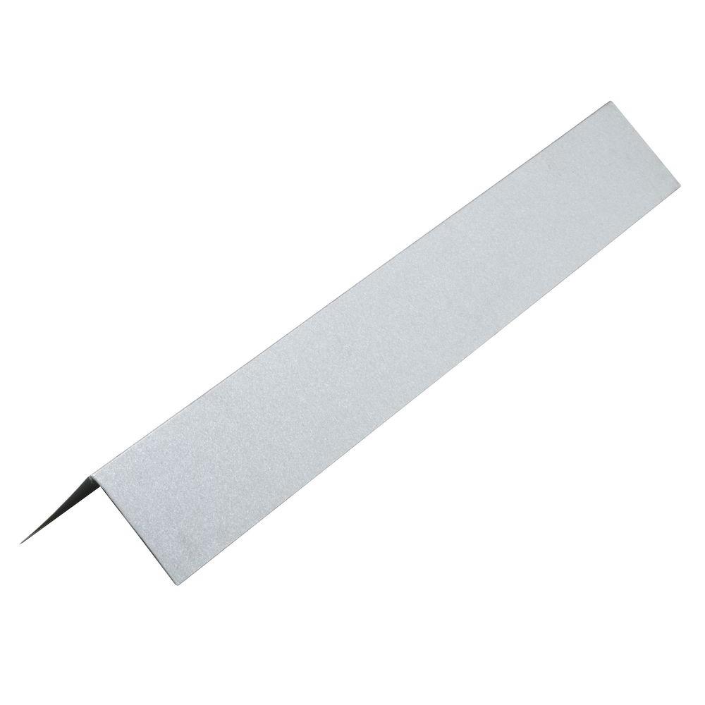 Construction Metals 4 in. x 6 in. x 10 ft. Galvanized Steel L Flashing in Mill FinishLF46G