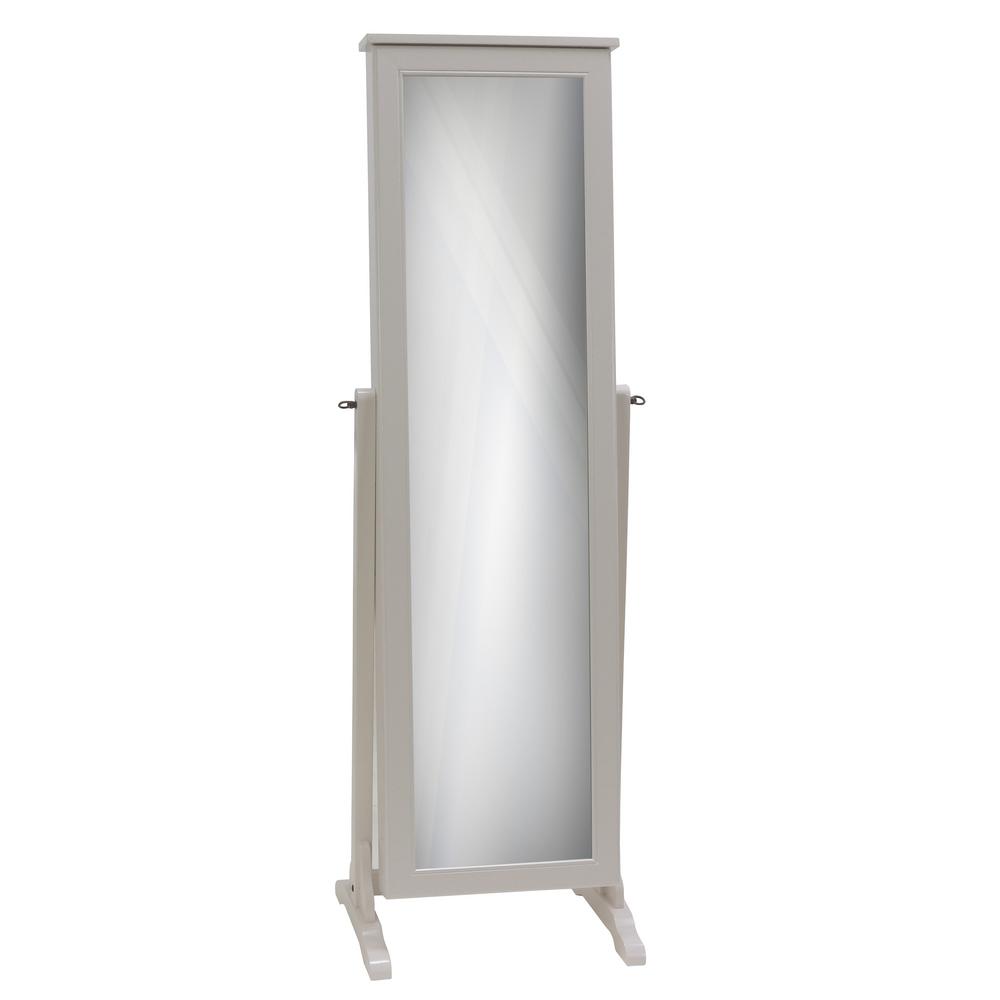 Jewelry Armoires Bedroom Furniture The Home Depot White Jewelry Armoire