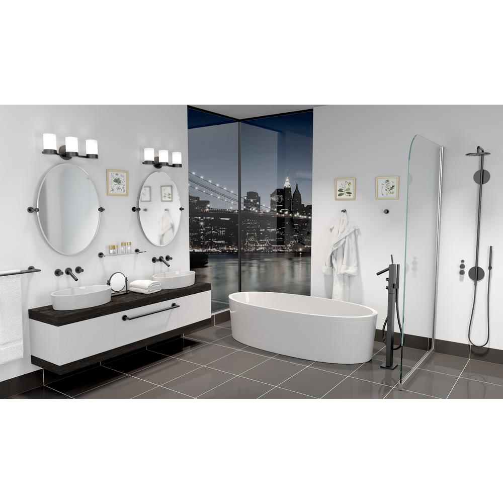Gatco Glam Euro Toilet Paper Holder in Matte Black 4633MX