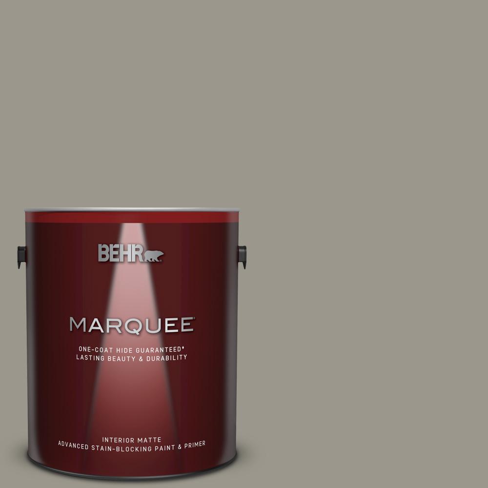 Behr Marquee 1 Gal Mq2 60 Iron Gate One Coat Hide Matte Interior Mq2 60 Iron Gate One Coat Hide Matte