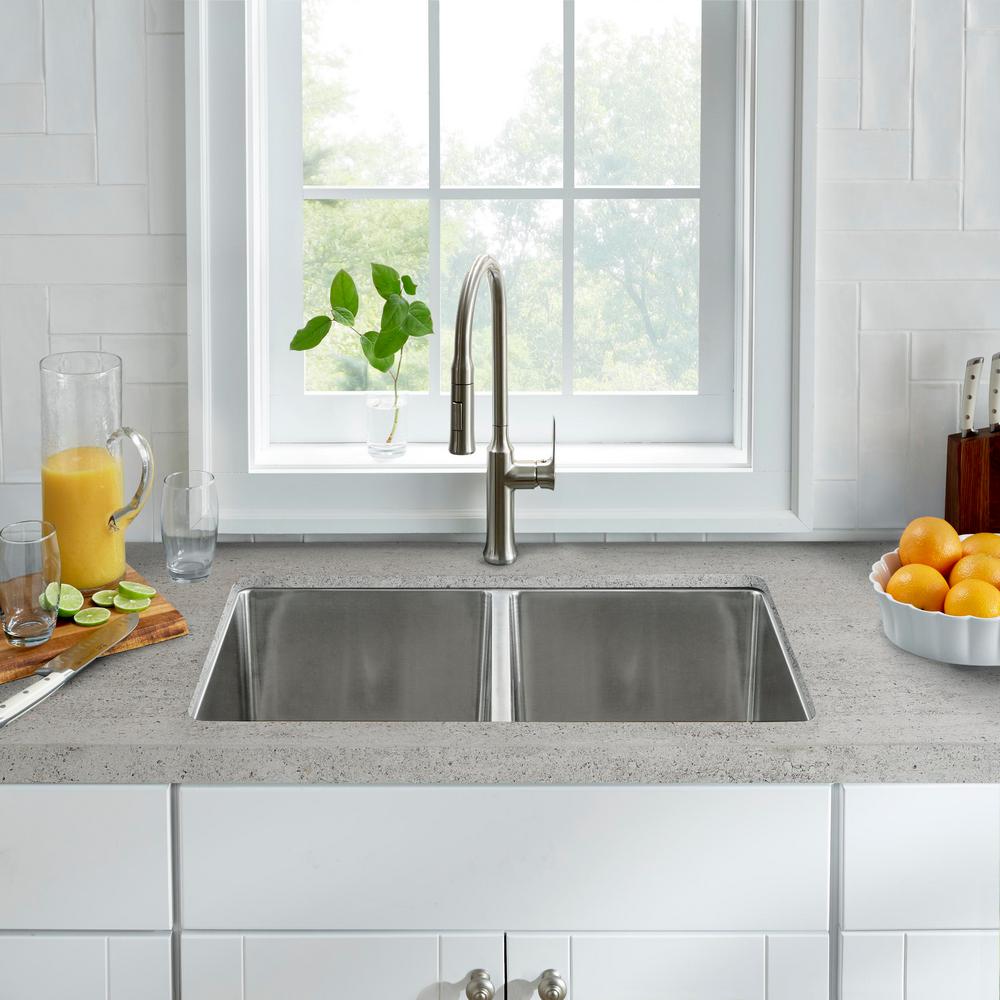 Hampton Bay Shaker Assembled 30x34 5x24 In Base Kitchen Cabinet With Ball Bearing Drawer Glides In Satin White Kb30 Ssw The Home Depot