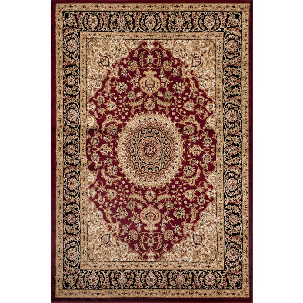World Rug Gallery Traditional Medallion Burdy 7 Ft 10 In X Indoor Area