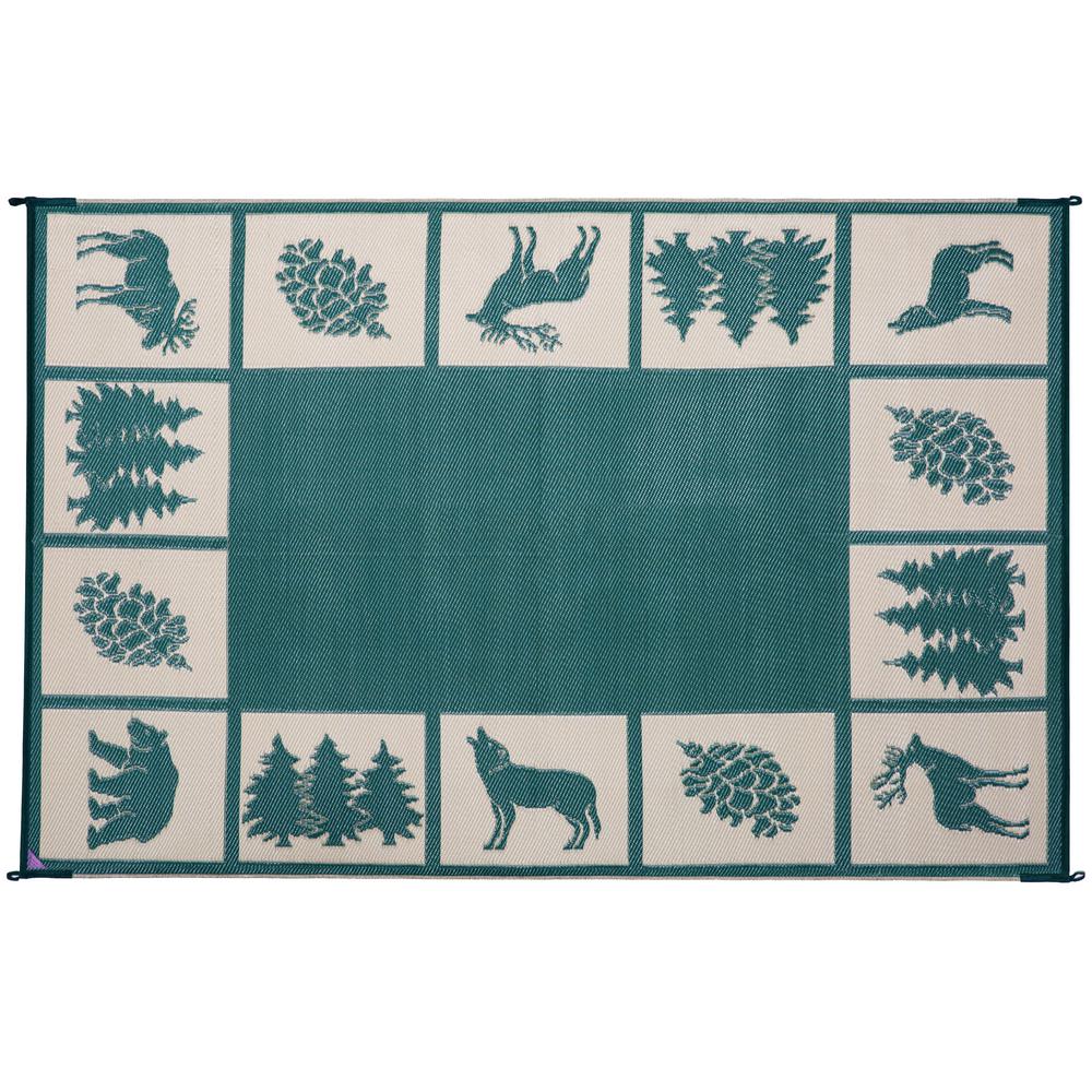 Reversible Mats 6 ft. x 9 ft. Reversible Mat Hunter Mat Hunter Green