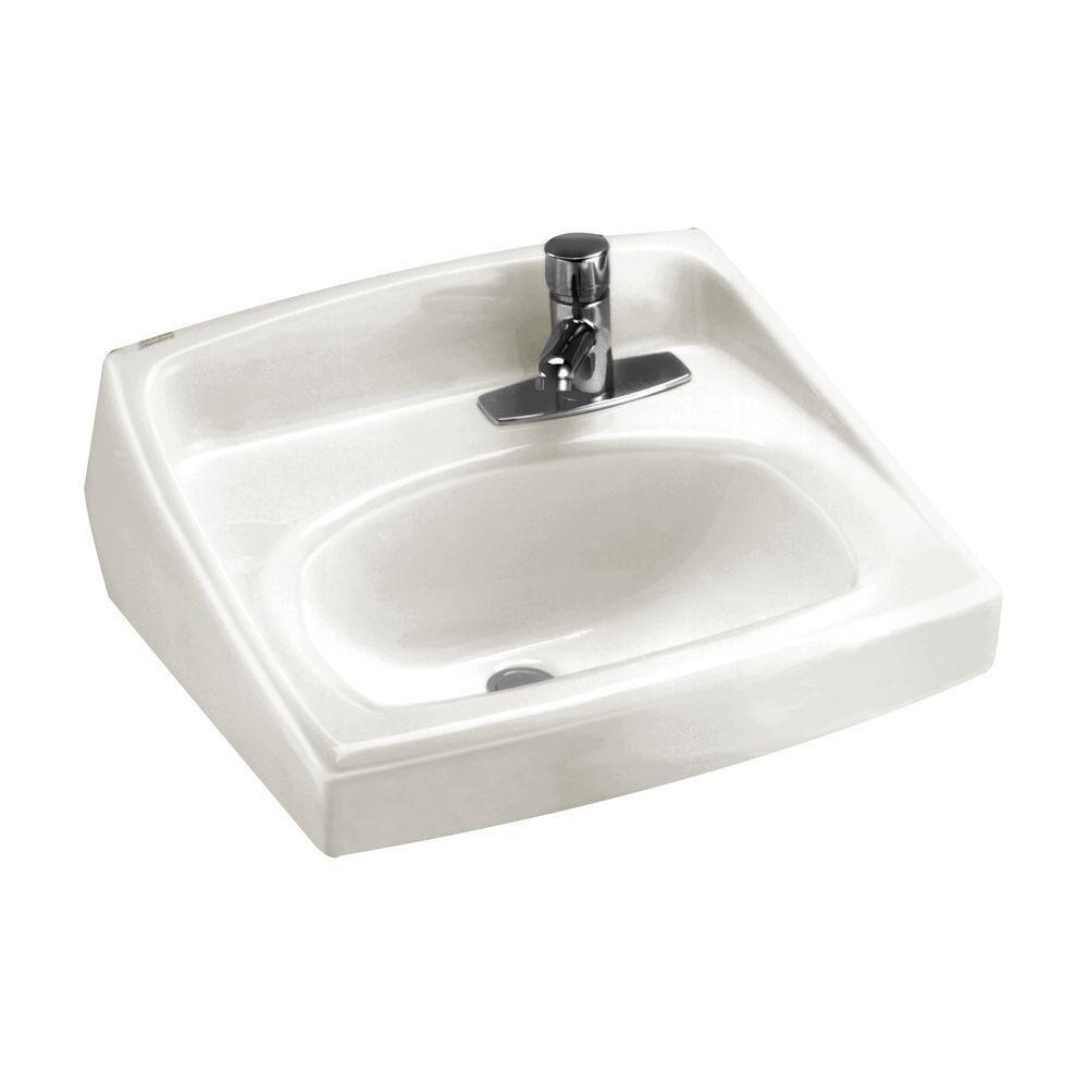 American Standard Lucerne Wall Hung Bathroom Sink In White With