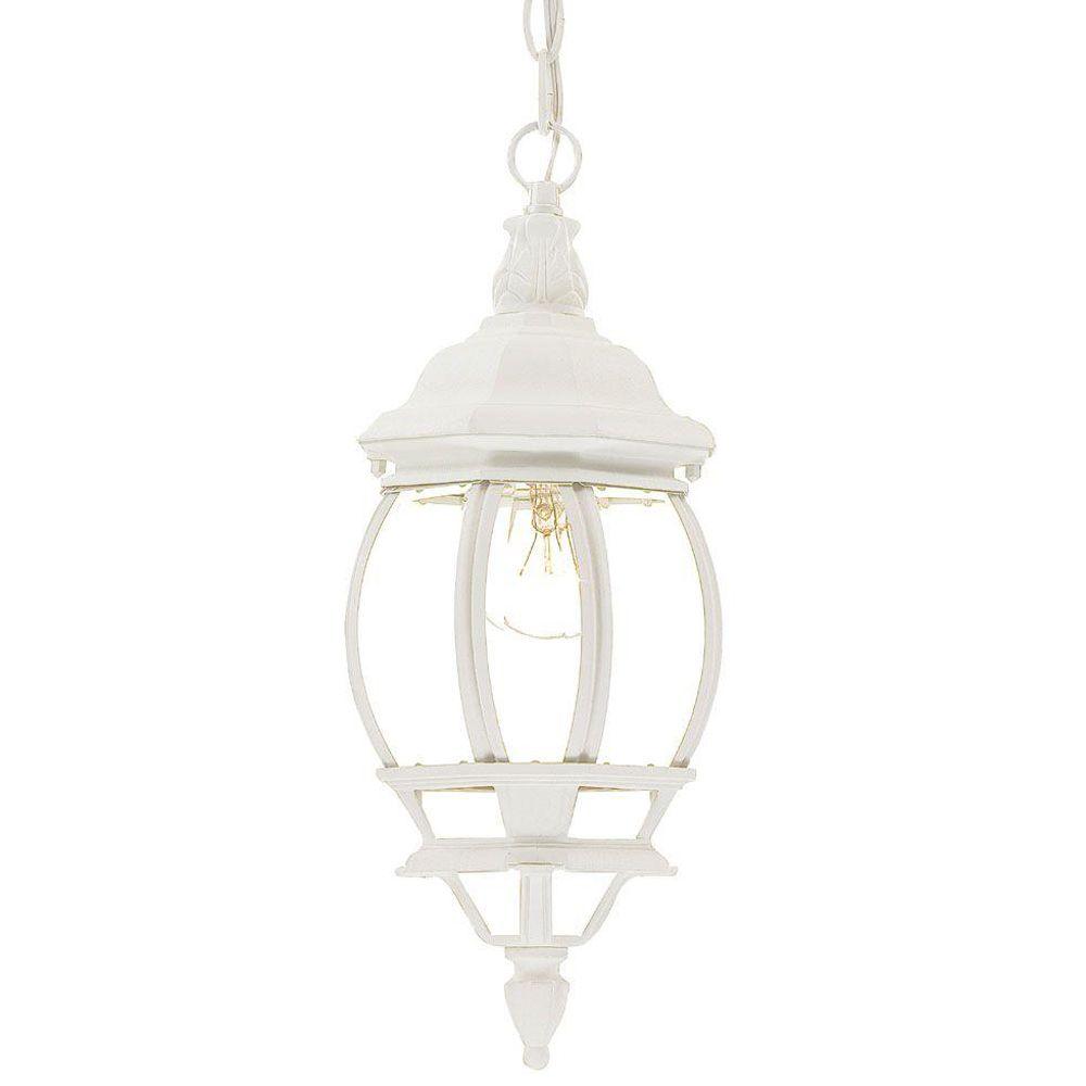 Acclaim Lighting Cau Collection 1 Light White Outdoor Hanging Acclaim Lighting Cau Collection 1 Light White Outdoor Hanging Textured Lantern