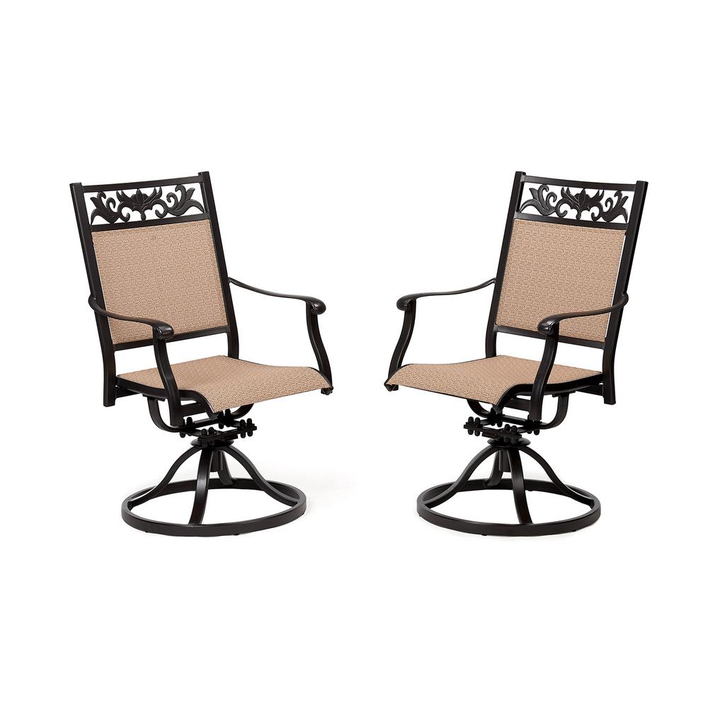 Cast Aluminum Swivel Patio Chairs Patio Furniture The Home Depot