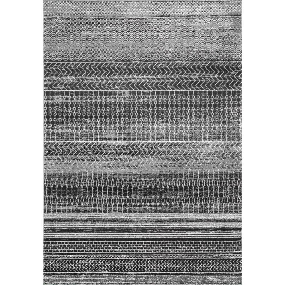 Nuloom Nova Stripes Dark Grey 7 Ft X 9 Area Rug Rzbd65a 6709 Nuloom Nova Stripes Dark Grey 7 Ft X 9 Area Rug