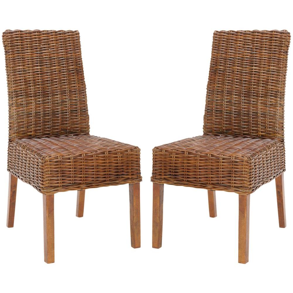 Safavieh Sanibel Light Brown Mango Wood Side Chair Set Of 2