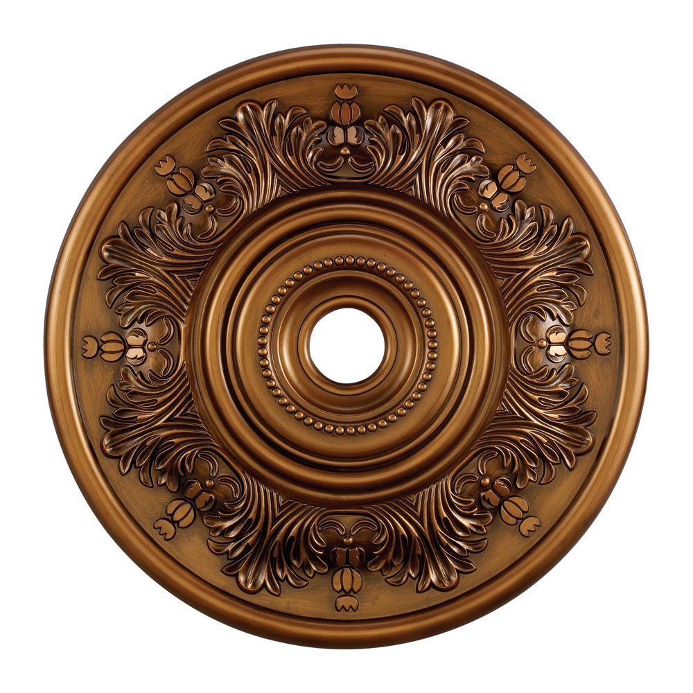 Titan Lighting Laureldale 30 In Antique Bronze Ceiling Medallion