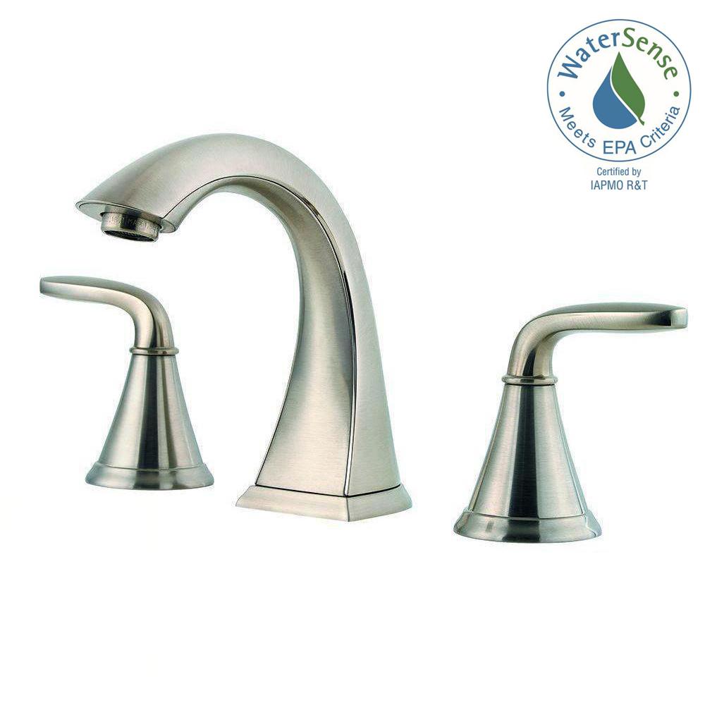 Brushed Nickel Pfister Widespread Bathroom Sink Faucets Lf 049 Pdkk 64 1000 