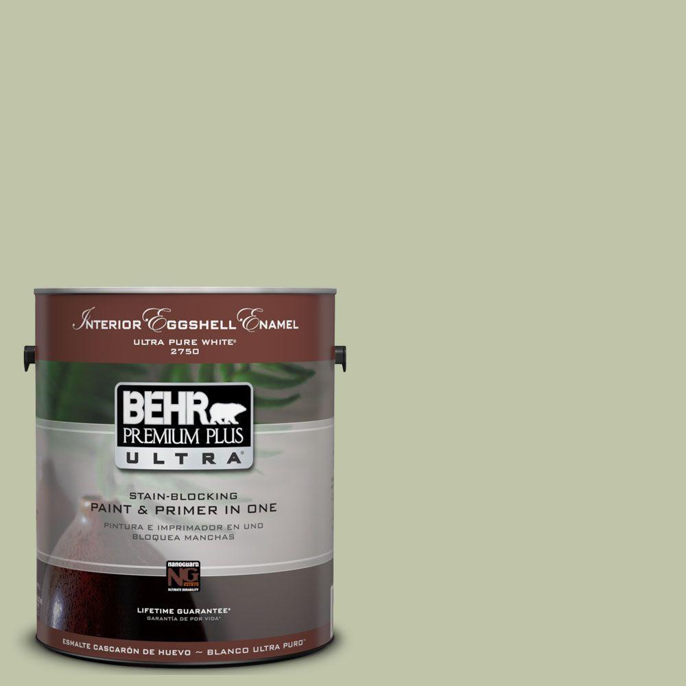 BEHR Premium Plus Ultra 1Gal. UL21013 Minted Lemon Interior Eggshell