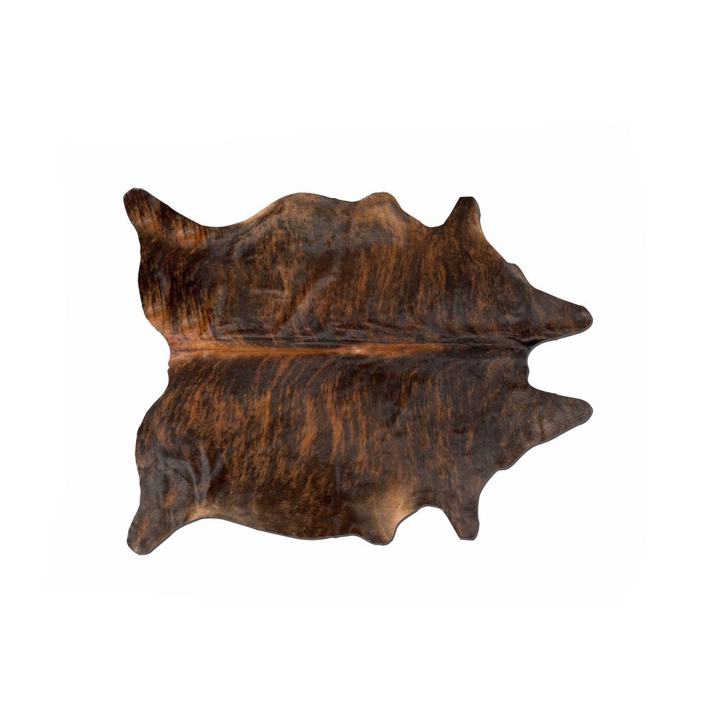 Kobe Dark Brindle 6 Ft X 7 Cowhide Rug 676685035028 The Home Kobe Dark Brindle 6 Ft X 7 Cowhide Rug