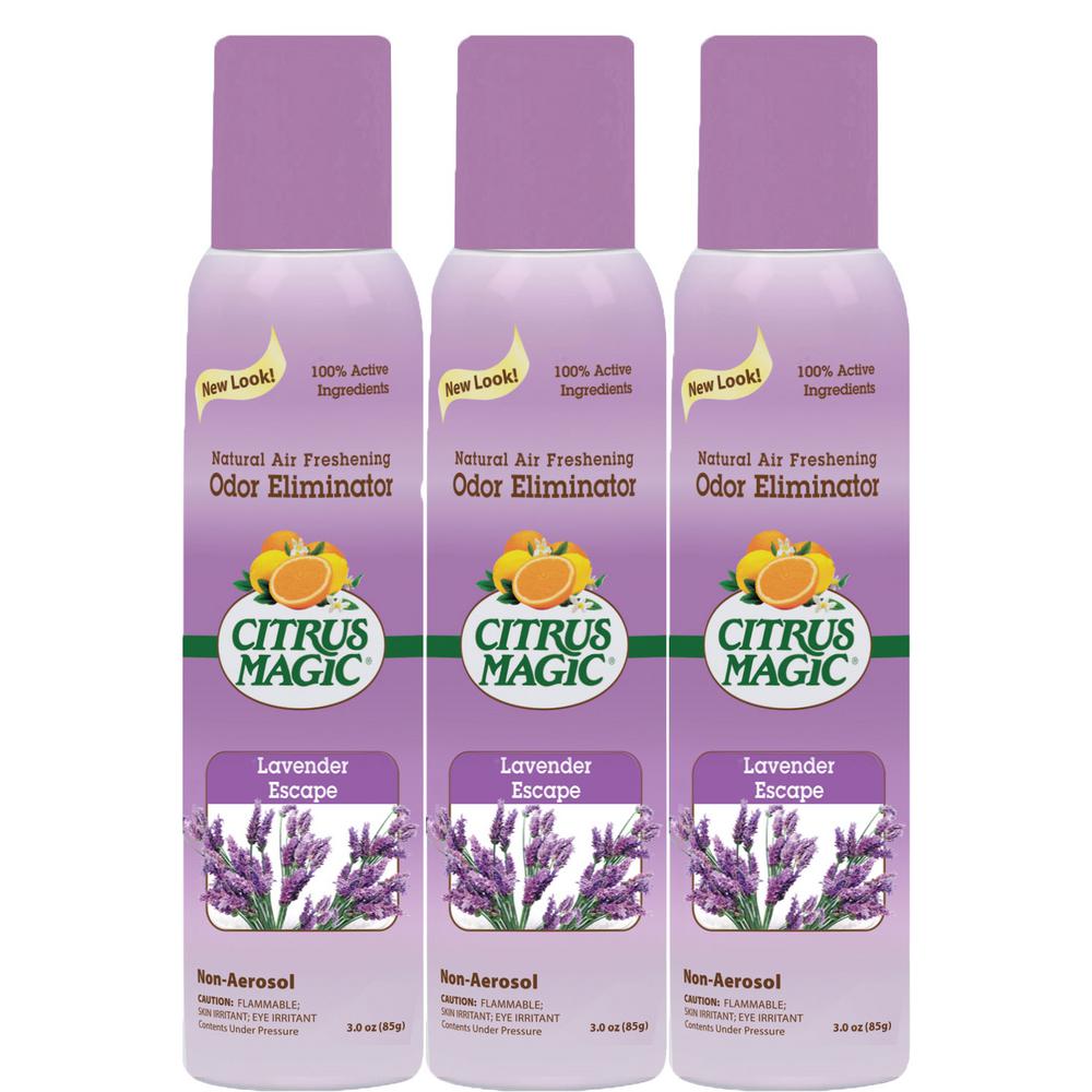 pauly d freshener air 3.5 Magic Natural Freshener Escape Eliminating Air Odor Citrus oz. Pack (3 Spray Lavender