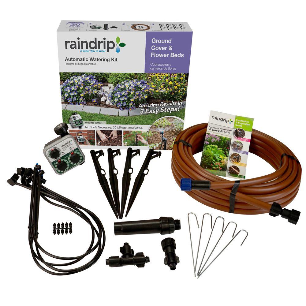 raindrip ground cover and flower bed drip watering kit