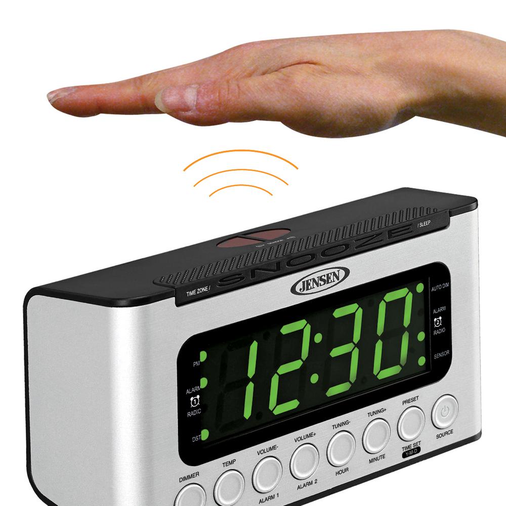 jvd alarm clock radio speaker system