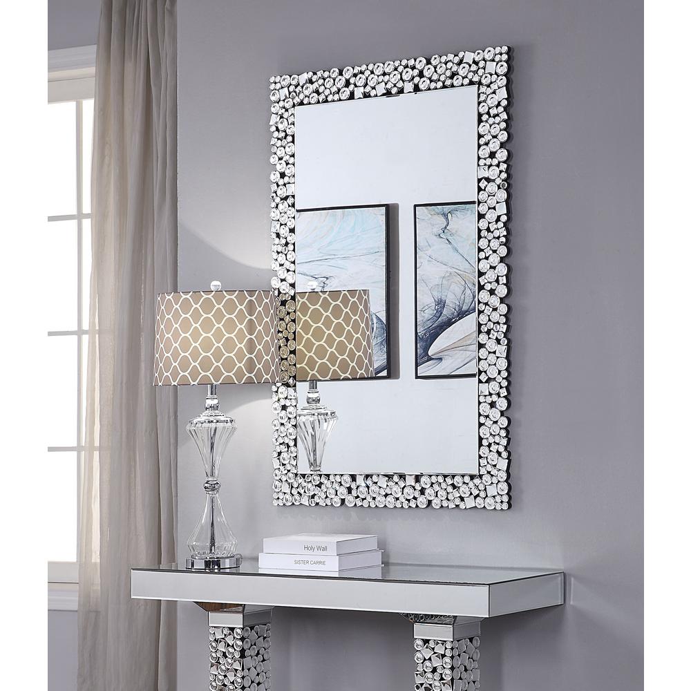 Acme Furniture Kachina Mirrored And Faux Gem Wall Decor 97574 Faux Gem Wall Decor