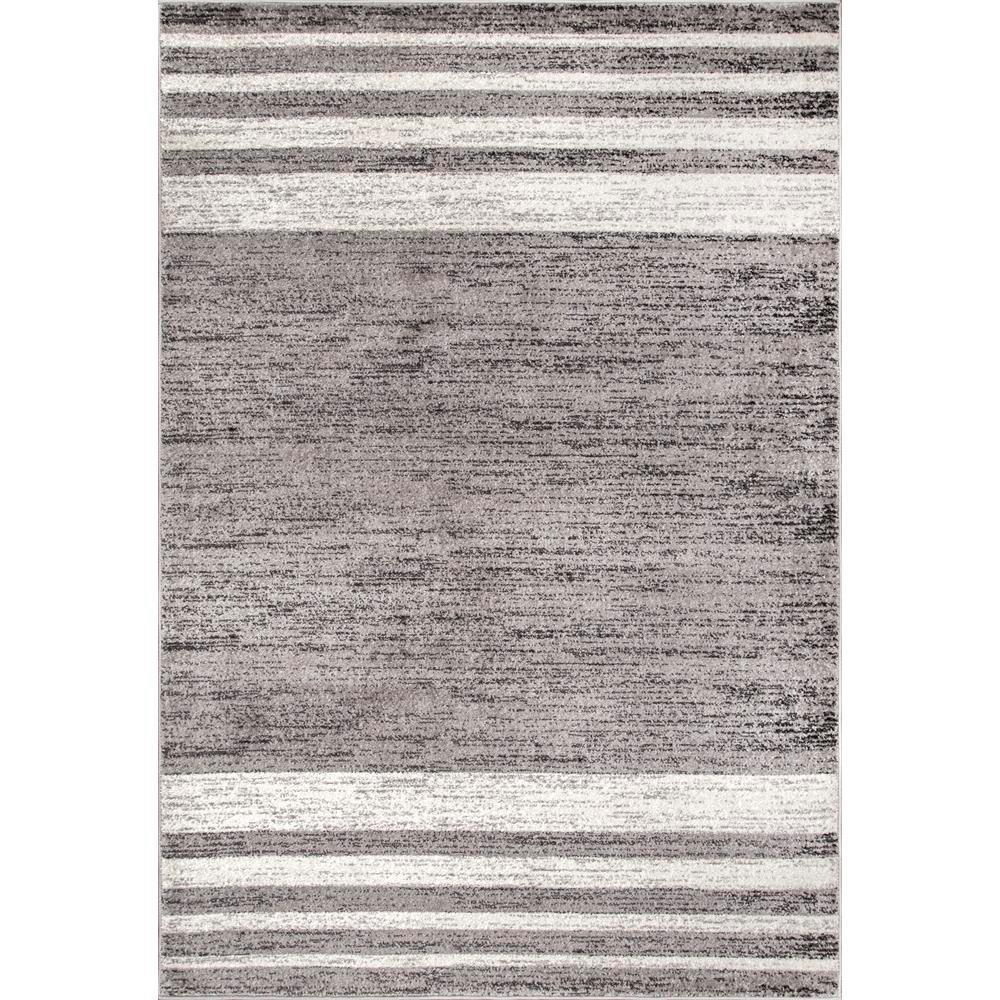 nuLOOM Jenson Braided Tassel Gray 4 ft. x 6 ft. Area RugAECR01A406