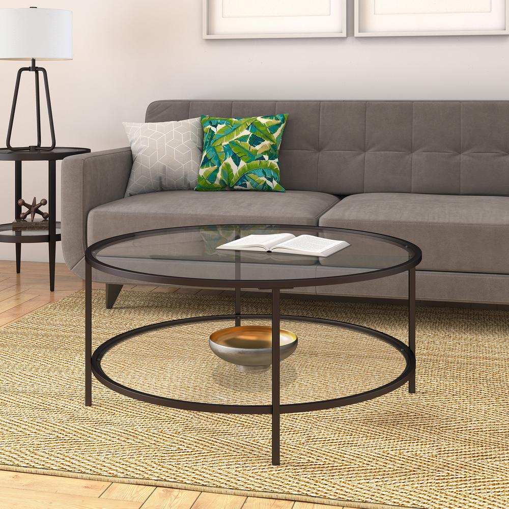 Meyer Cross Orwell 36 In Blackened Bronze Medium Round Glass Coffee Table With Shelf Ct0144 The Home Depot - Tanner Round Coffee Table Blackened Bronze 36 L Meyer Cross Orwell 36 In Blackened Bronze Medium Round Glass Coffee Table With Shelf Ct0144 The Home Depot - Tanner Round Coffee Table Blackened Bronze 36 L