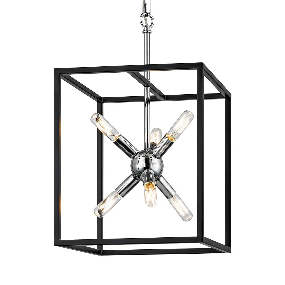 Black Sputnik Chandeliers Lighting The Home Depot