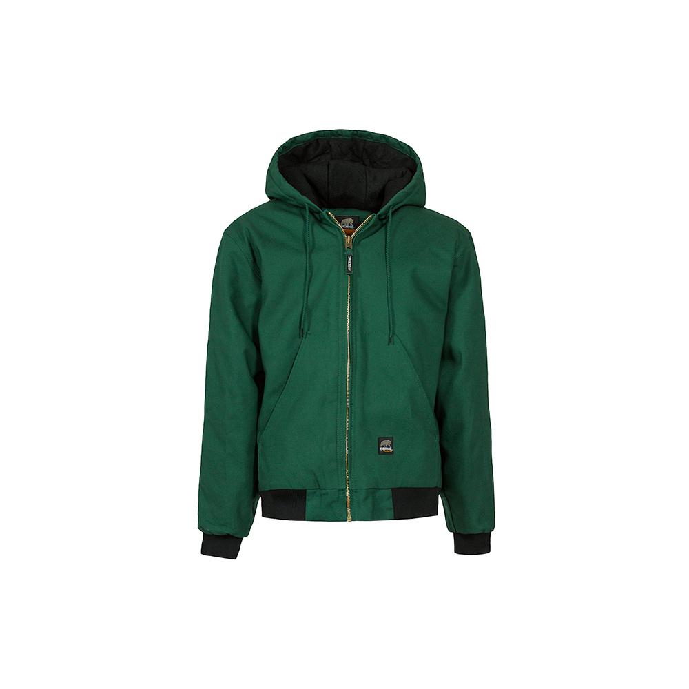 mens green hooded jacket