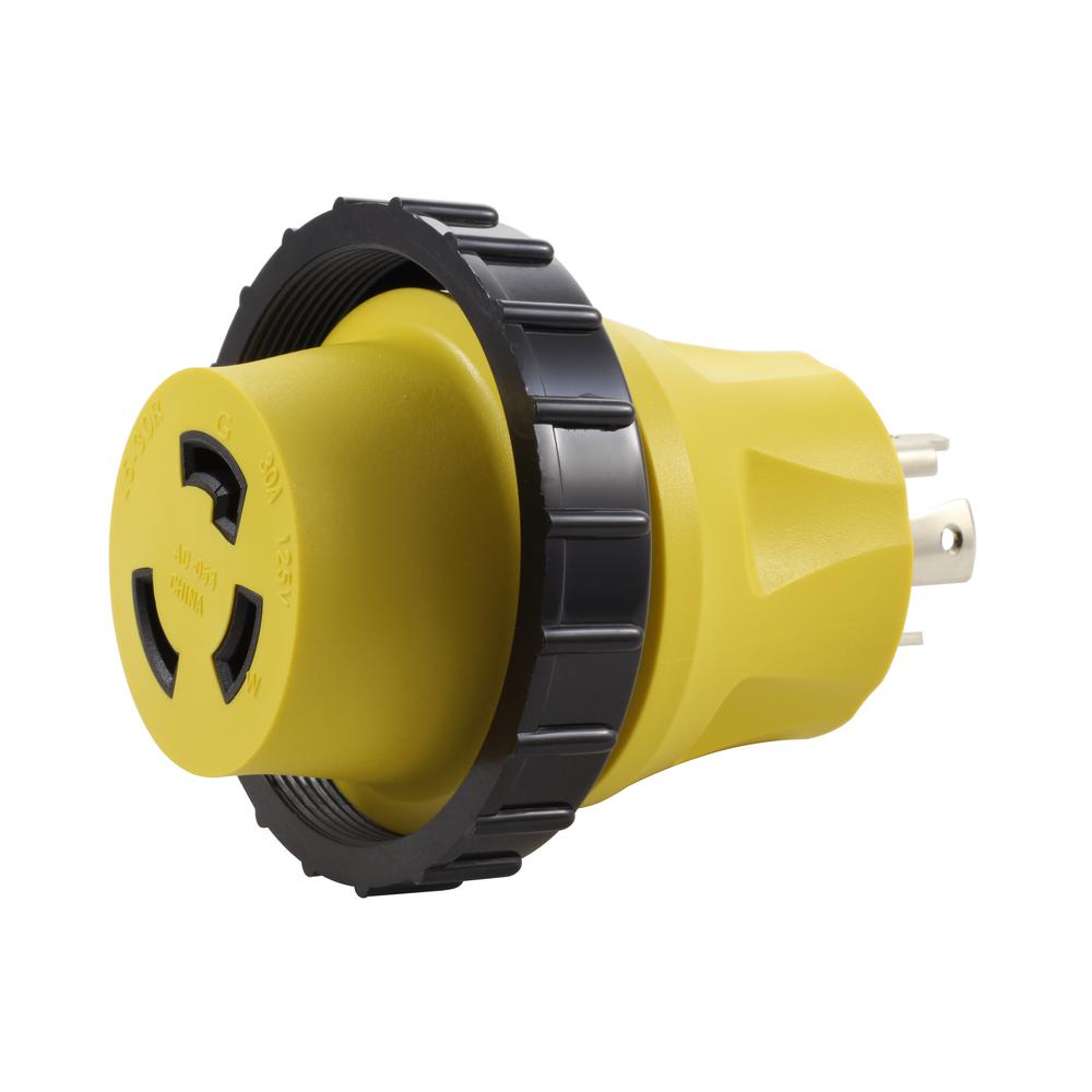 AC WORKS AC Connectors 1.5 ft. 10/4 Generator L1430P 30 Amp 4Prong