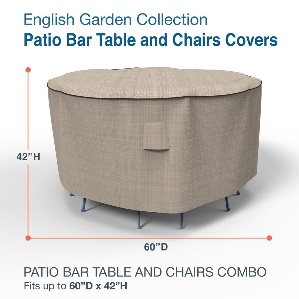 Budge English Garden Medium Patio Bar Table And Chairs Combo