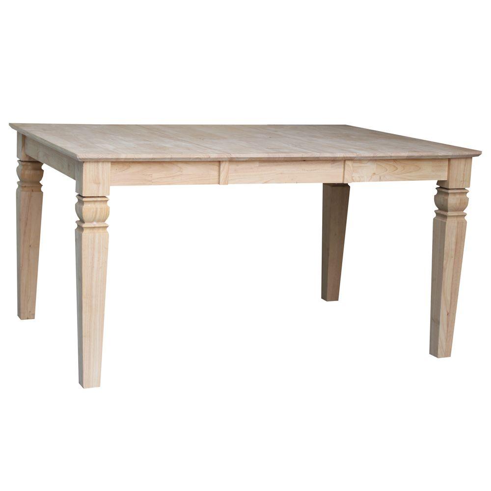 International Concepts Unfinished Butterfly Leaf Dining TableK