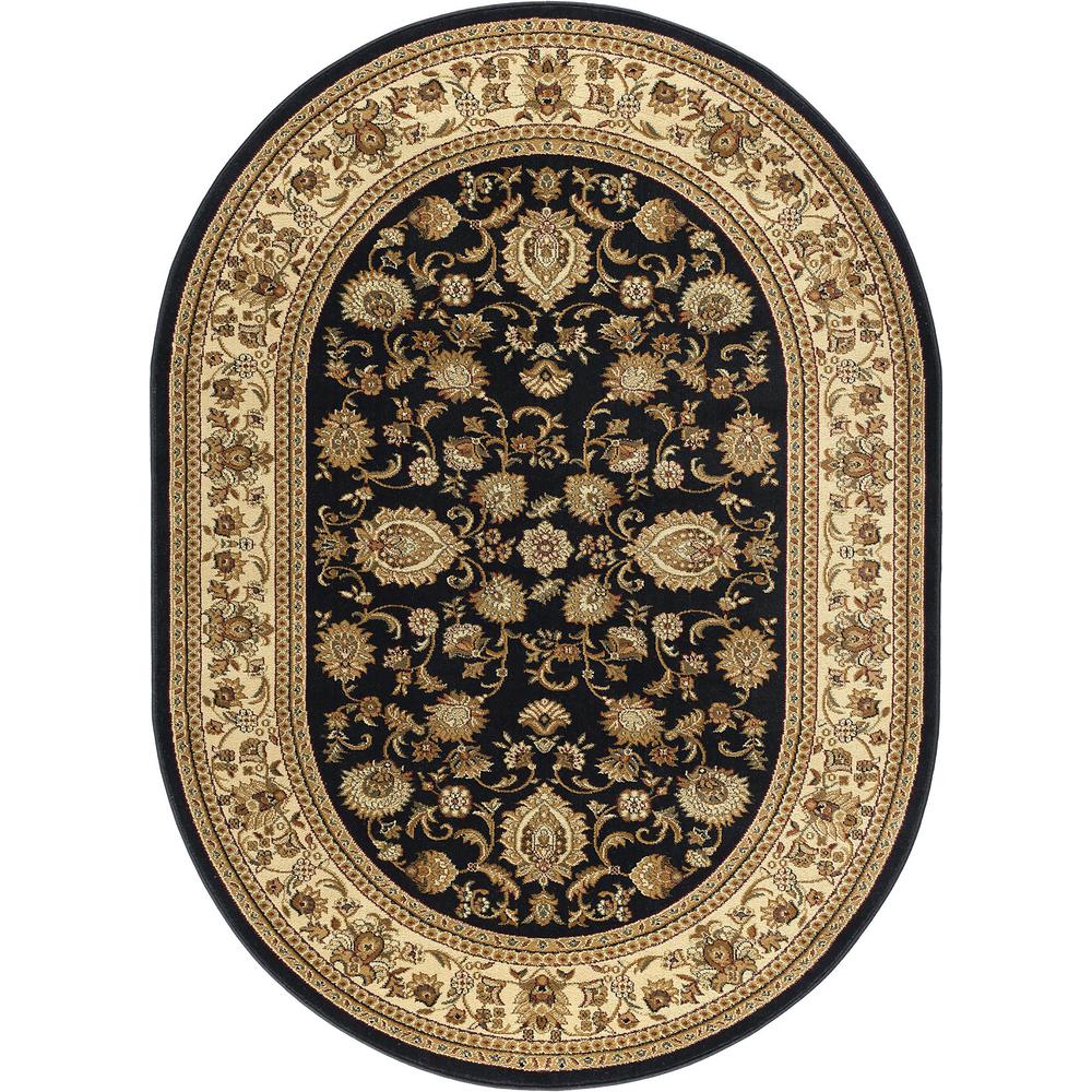 Tayse Rugs Sensation Black 5 ft. 3 in. x 7 ft. 3 in ...