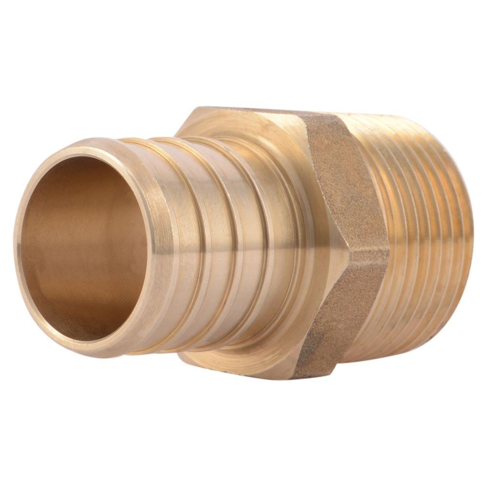 Sharkbite in brass push to connect male pipe thread