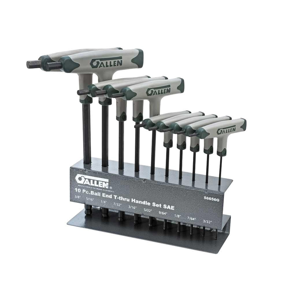 Allen TThru Handle SAE BallPlus Hex Key Set (10Piece)56656G The Home Depot