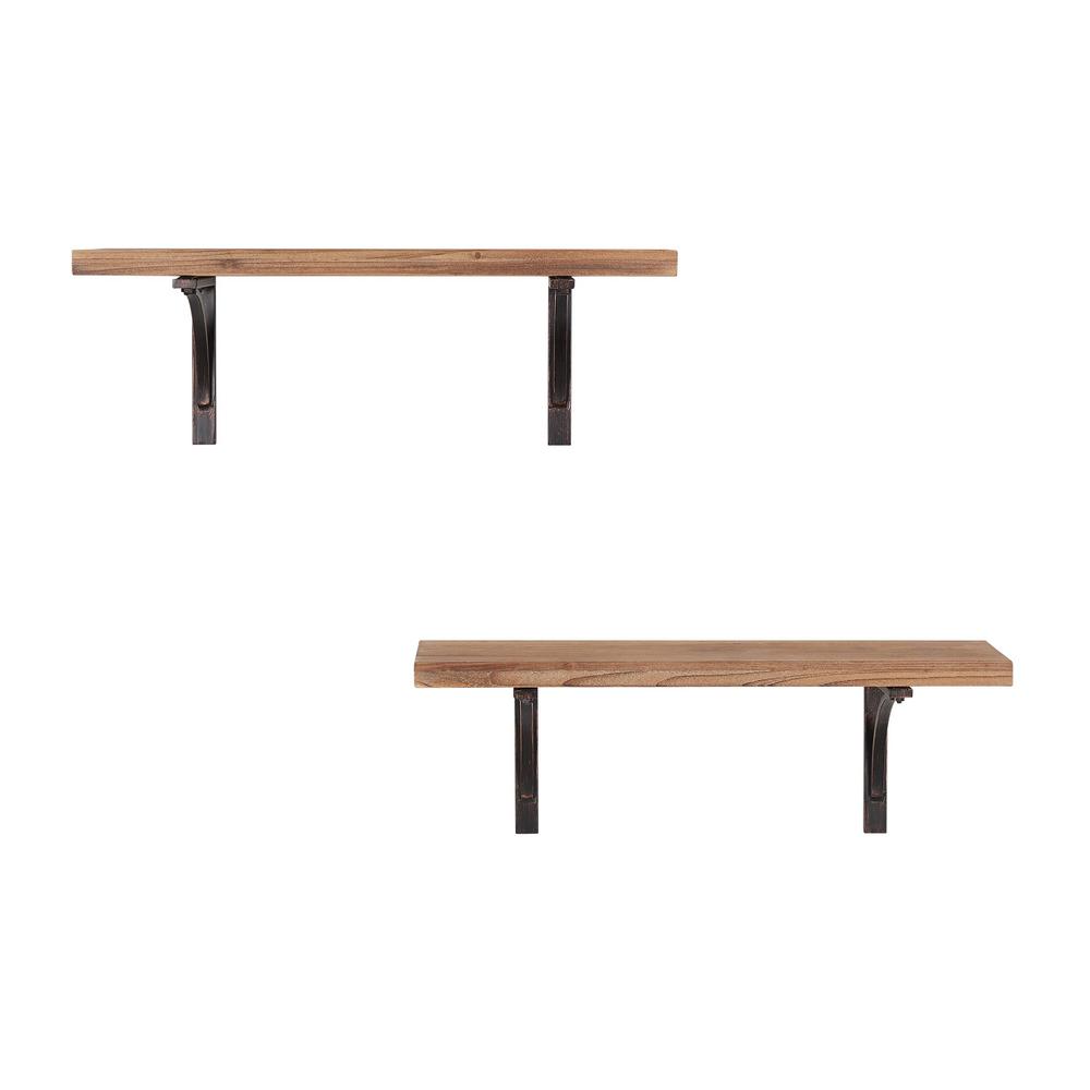 StyleWell 7 in. H x 17 in. W x 5 in. D StyleWell Black Metal WallMount