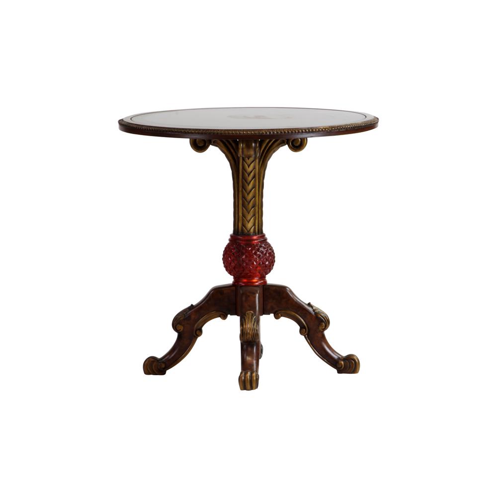 Murano Glass Art Round End Table Dwt 323 The Home Depot - Dark Oak Round End Table Murano Glass Art Round End Table Dwt 323 The Home Depot - Dark Oak Round End Table