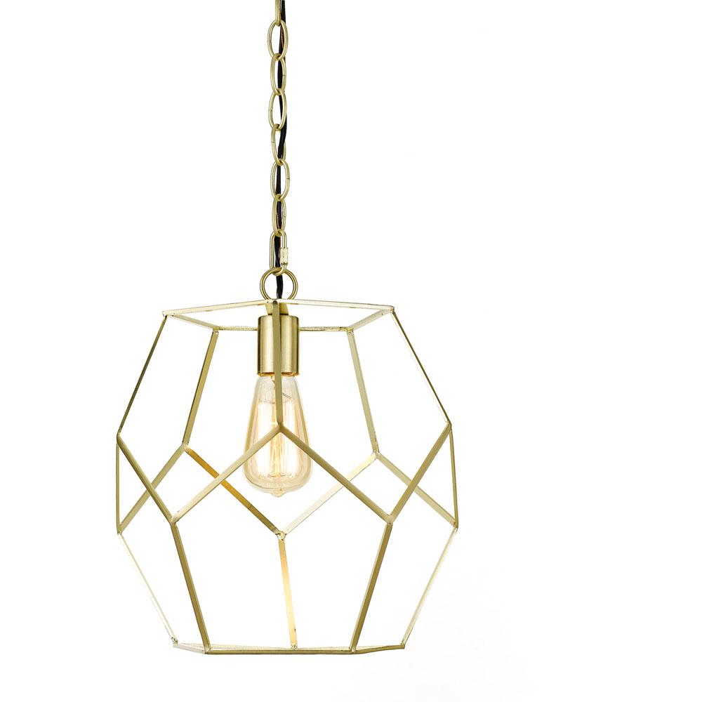 AF Lighting Bellini 1-Light Pendant in Brushed Gold-9133-1P - The Home ...