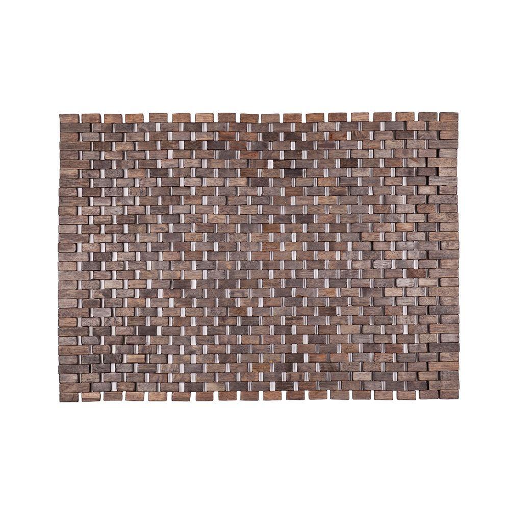 Entryways Roosevelt Black 18 in. x 30 in. Exotic Wood Mate3000 The