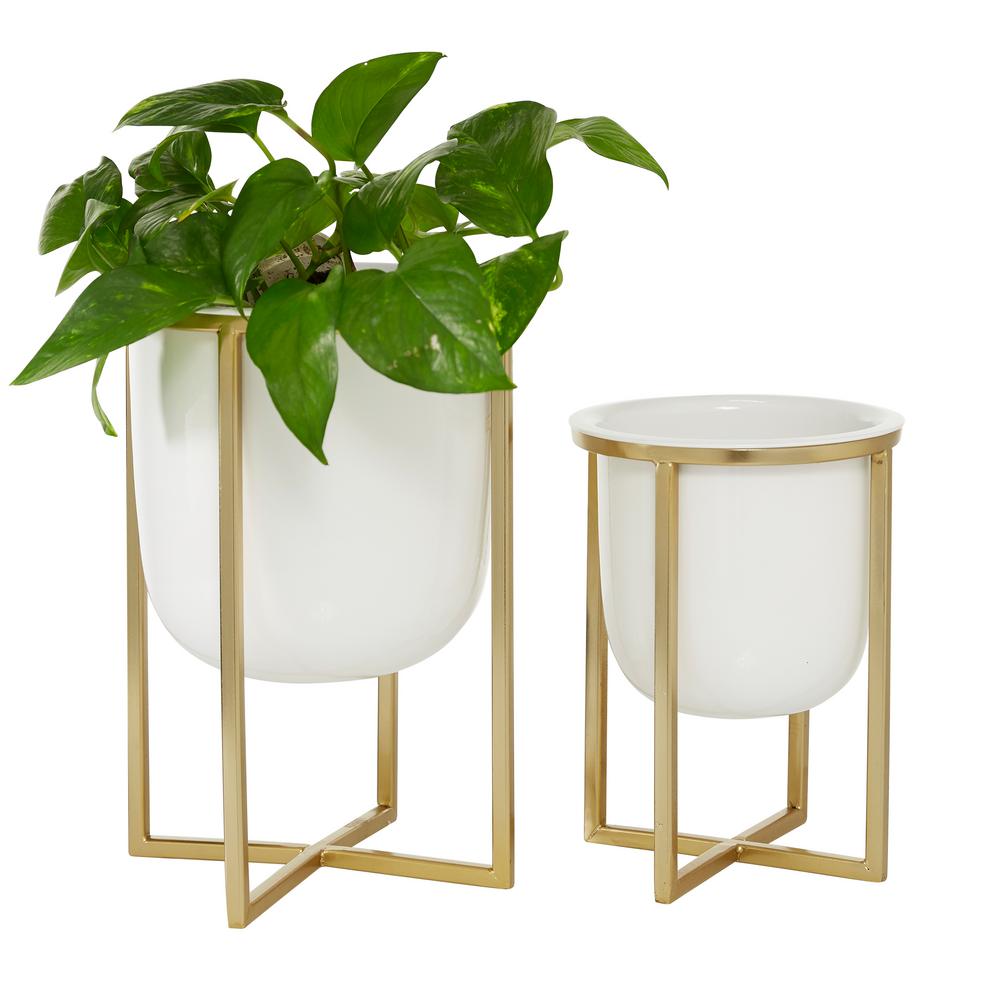 Metal Vertical Garden Planters Planters The Home Depot